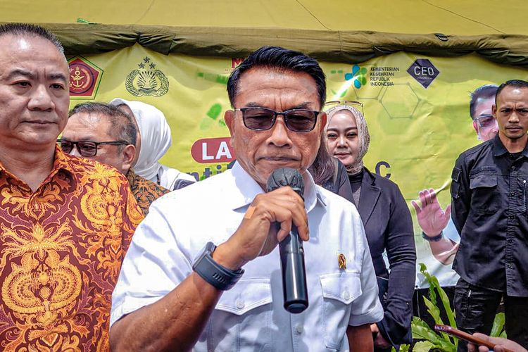 Kepala Staf Presiden Jenderal TNI Purn Moeldoko saat ditemui di Lembang, Bandung Barat, Rabu (15/2/2023).