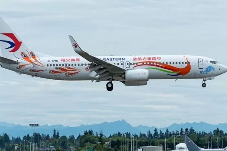 Foto arsip pada 2015 memperlihatkan pesawat China Eastern Airlines yang menggunakan model Boeing 737-800.