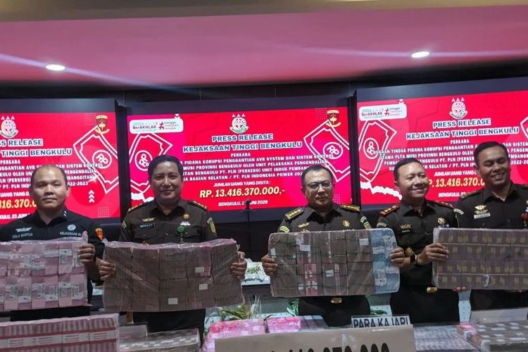 Kejati Bengkulu Terima Pengembalian Kerugian Negara Rp 13,41 M, Kasus Korupsi PLTA Musi Tetap Berlanjut