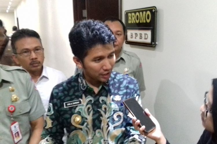 Wakil Gubernur Jawa Timur Emil Elestianto Dardak saat menghadiri Rakor BPBD di Kota Malang, Rabu (13/3/2019)