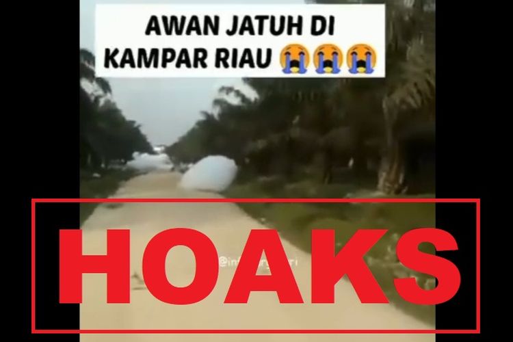 Hoaks, fenomena awan jatuh di Kabupaten Kampar, Riau