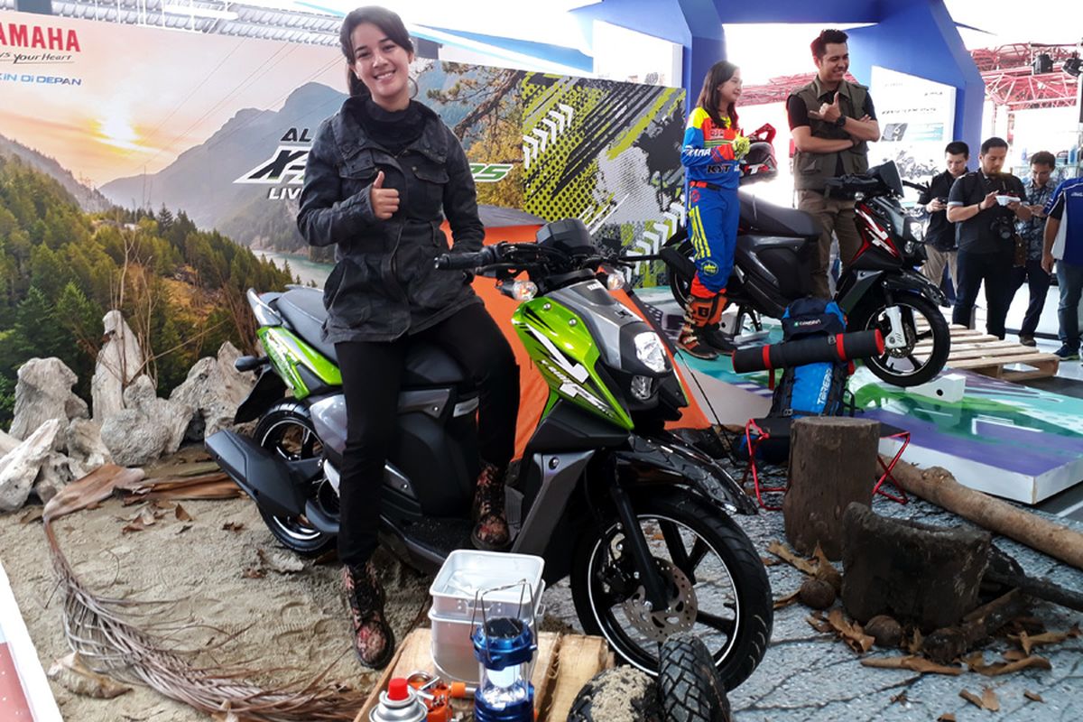 Yamaha All New X-Ride 125 melucur dari Jakarta Fair Kemayoran 2017.