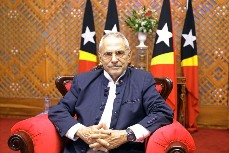Presiden Timor Leste José Ramos-Horta dalam wawancara via online bersama Kompas Go pada Kamis (26/5/2022). 