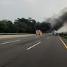Truk Tangki Pertamina Terbakar di Tol Jagorawi