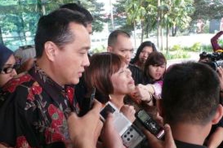 Mantan hakim Pengadilan Tinggi Jawa Barat, Pasti Serefina Sinaga, ditahan di Rumah Tahanan Pondok Bambu, Jakarta, Jumat (8/8/2014).