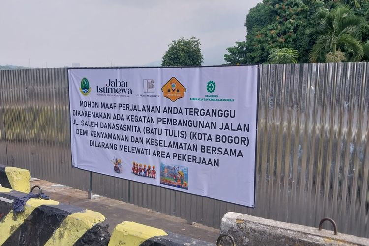 Jalan Saleh Danasasmita Bogor Ditutup, Warga Diminta Lewat Jalur Ini