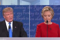 Debat Trump-Hillary Pecahkan Rekor Paling 