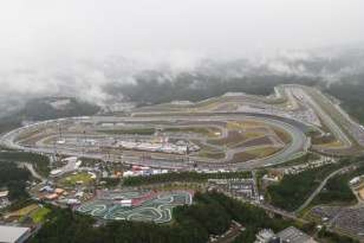 Sirkuit Twin Ring Motegi yang akan menjadi tempat berlangsungnya GP Jepang, 14-16 Oktober 2016.