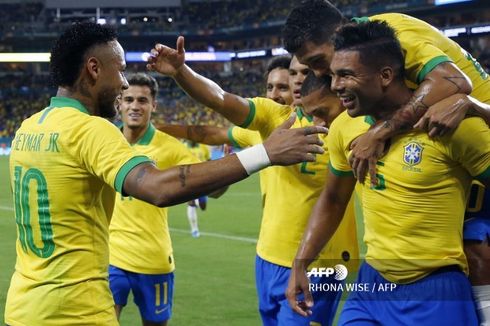 Brasil Vs Kolombia, Neymar Cetak Gol, Tim Samba Bermain Imbang