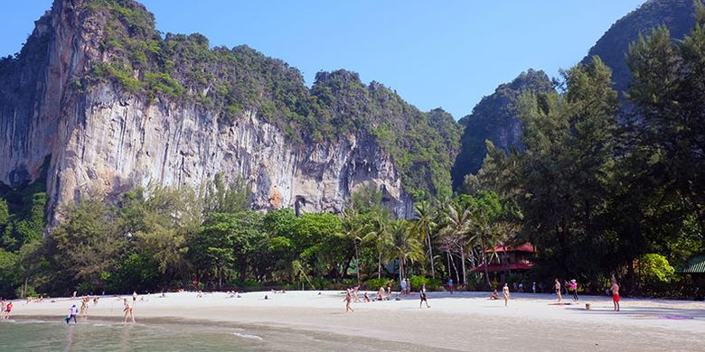 Pantai Railay di Krabi, Thailand.