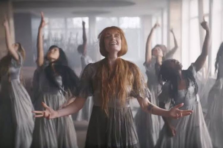 Tangkapan layar lagu Heaven Is Here dari Florence and The Machine