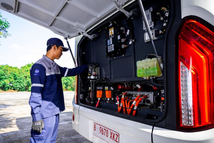 VKTR siapkan pengiriman puluhan bus listrik untuk Transjakarta di semester II-2025.