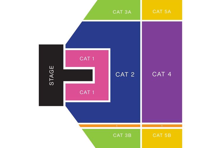 Seat plan konser Justin Bieber di Jakarta