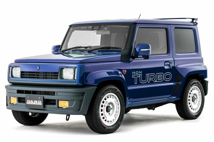 Modifikasi Suzuki Jimny terinspirasi dari mobil reli ikonik Lancia Delta Integrale dan Renault 5 Turbo