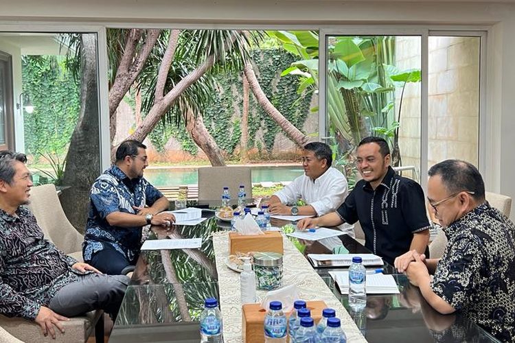 Perwakilan Partai Nasdem, Demokrat dan PKS bertemu bahas kriteria cawapres pendamping Anies Baswedan di Pilpres 2024, Jumat (21/10/2022). 