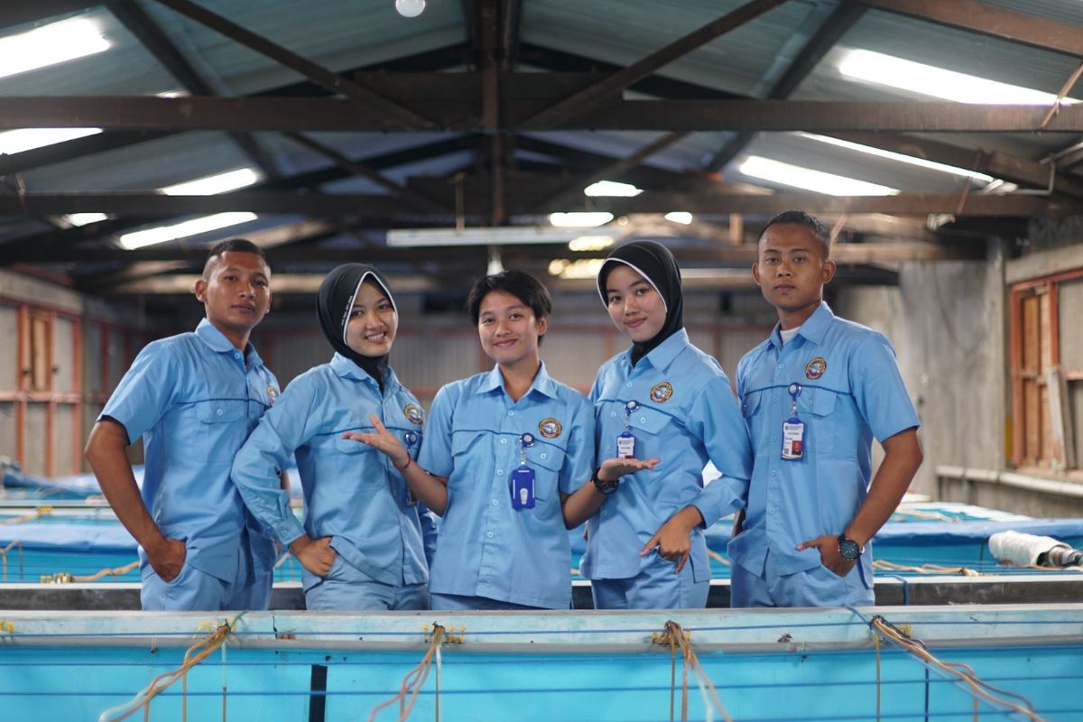 Peserta didik dari Politeknik KP Sidoarjo 