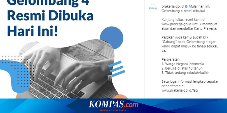 Sudah Daftar Kartu Prakerja Apa Lagi Tahap Selanjutnya Halaman All Kompas Com
