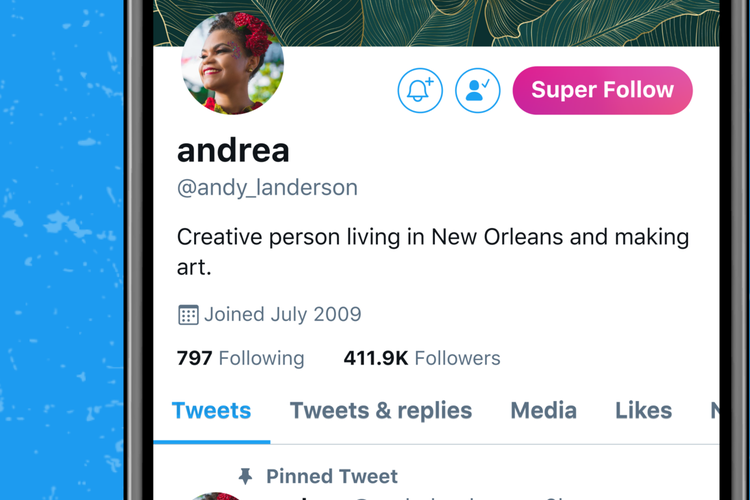 Super follows. Super twitter.
