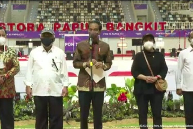 Presiden Joko Widodo Resmikan Venue PON XX di Papua, Sabtu (2/10/2021)