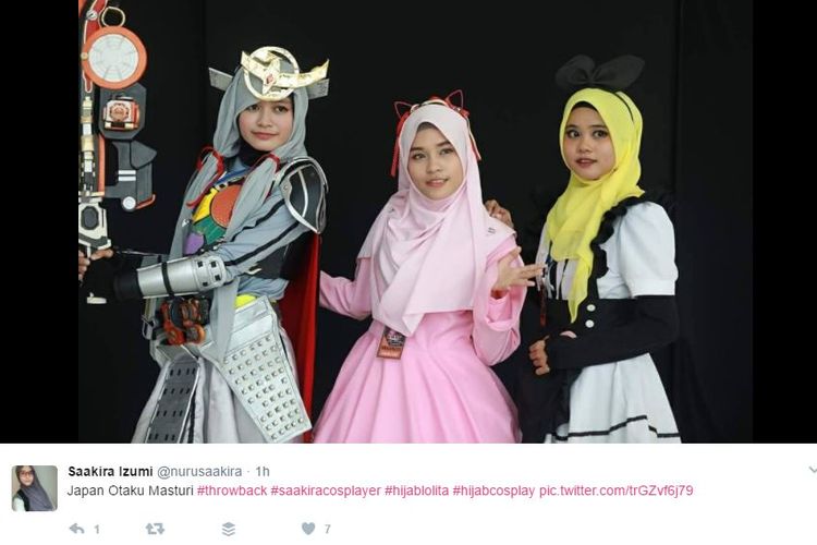 Muslimah di Malaysia menggelar cosplay, akhir Mei 2017.