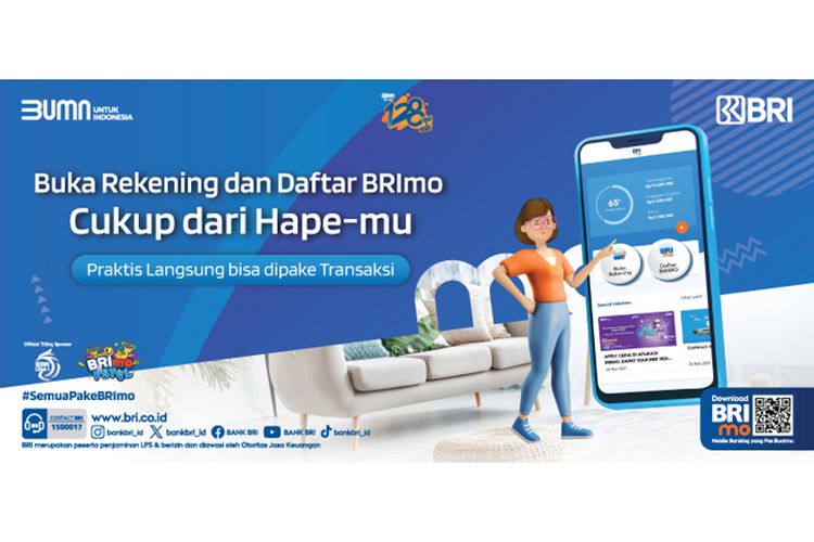 BRImo menghadirkan kemudahan buka rekening tabungan BRI lewat ponsel.