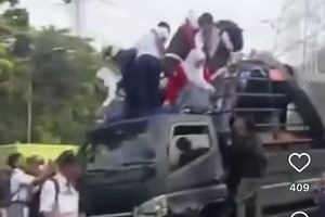 Truk Polisi Bawa Siswa SMA 79 Kecelakaan di Cawang, Sopir Diduga Mengantuk