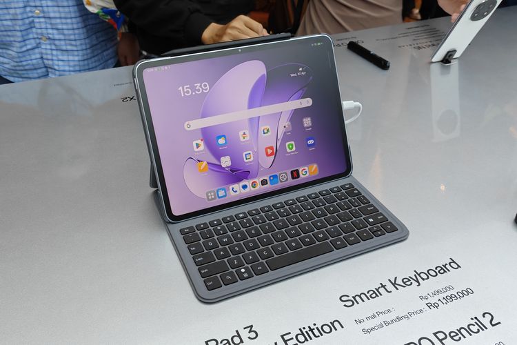 Tampilan Oppo Pad 3 Matte Display Edition.