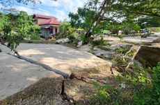 Ruas Jalan Samarinda-Balikpanan Ambles, Jembatan Bailey Dipasang