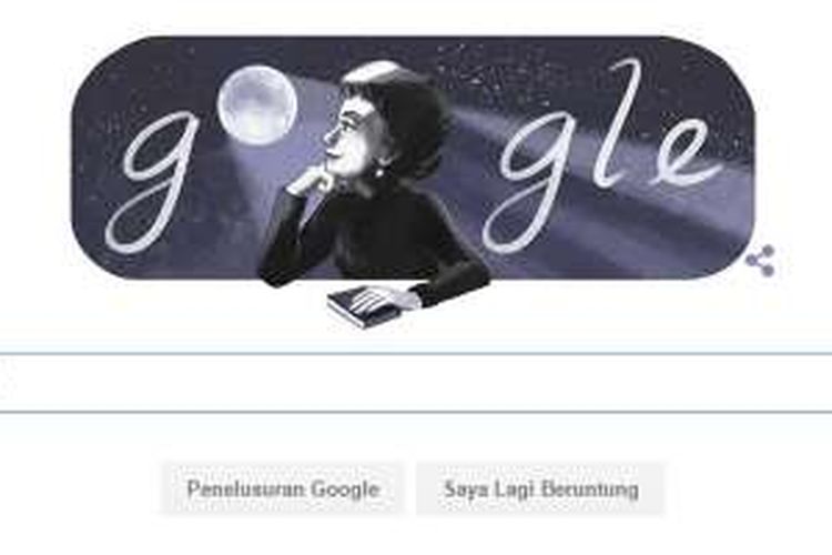 Google Doodle hari ini memperingati ulang tahun Rosario Castellanos ke-91