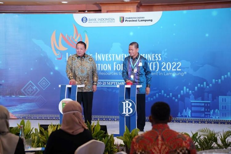 Pemerintah Provinsi (Pemprov) Lampung bersama Bank Indonesia (BI) dan Forum Investasi Lampung (Foila) menggelar event Lampung Investment Business Collaboration Forum (LIBCF) 2022 yag dihadiri para investor dan duta besar dari berbagai negara.