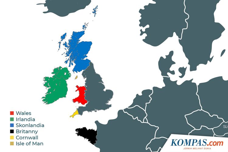 Ilustrasi negara-negara Celtic.