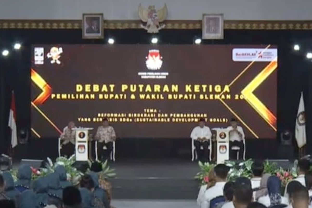 Debat Pilkada Sleman, 2 Paslon Beberkan Strategi Kendalikan Miras