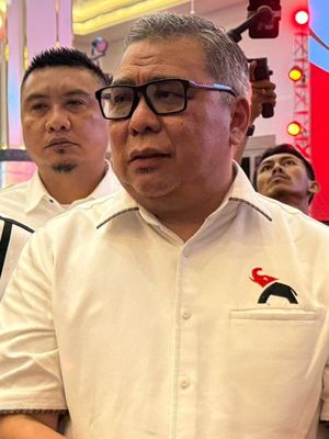 Ketua Harian PSI Ahmad Ali saat ditemui di Palu, Sulawesi Tengah, Rabu (19/11/2025). 