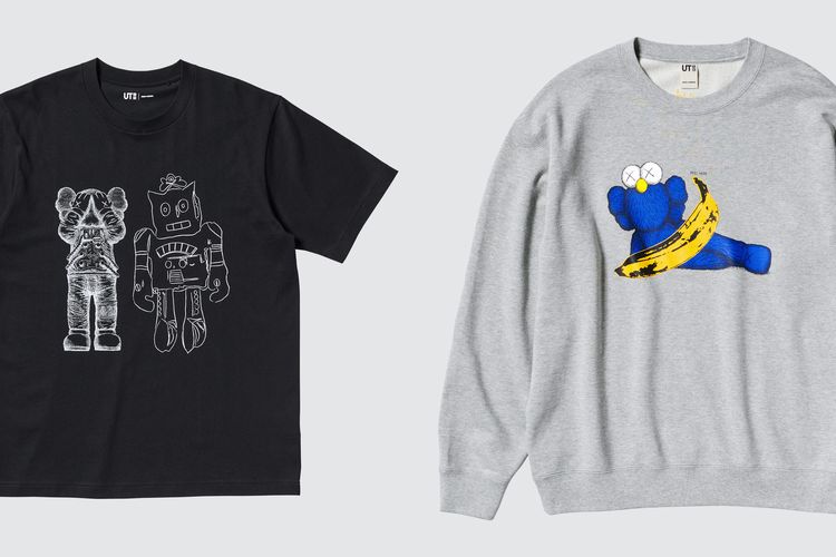 Koleksi kolaborasi KAWS + Warhol untuk UT.
