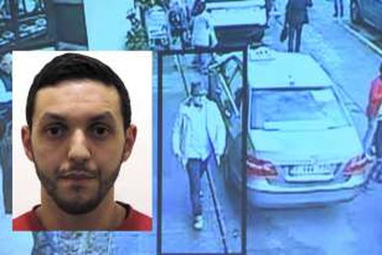 Mohamed Abrini, teroris yang ditangkap di Distrik Anderlecht, pinggiran Kota Brussels, Belgia, April 2016.