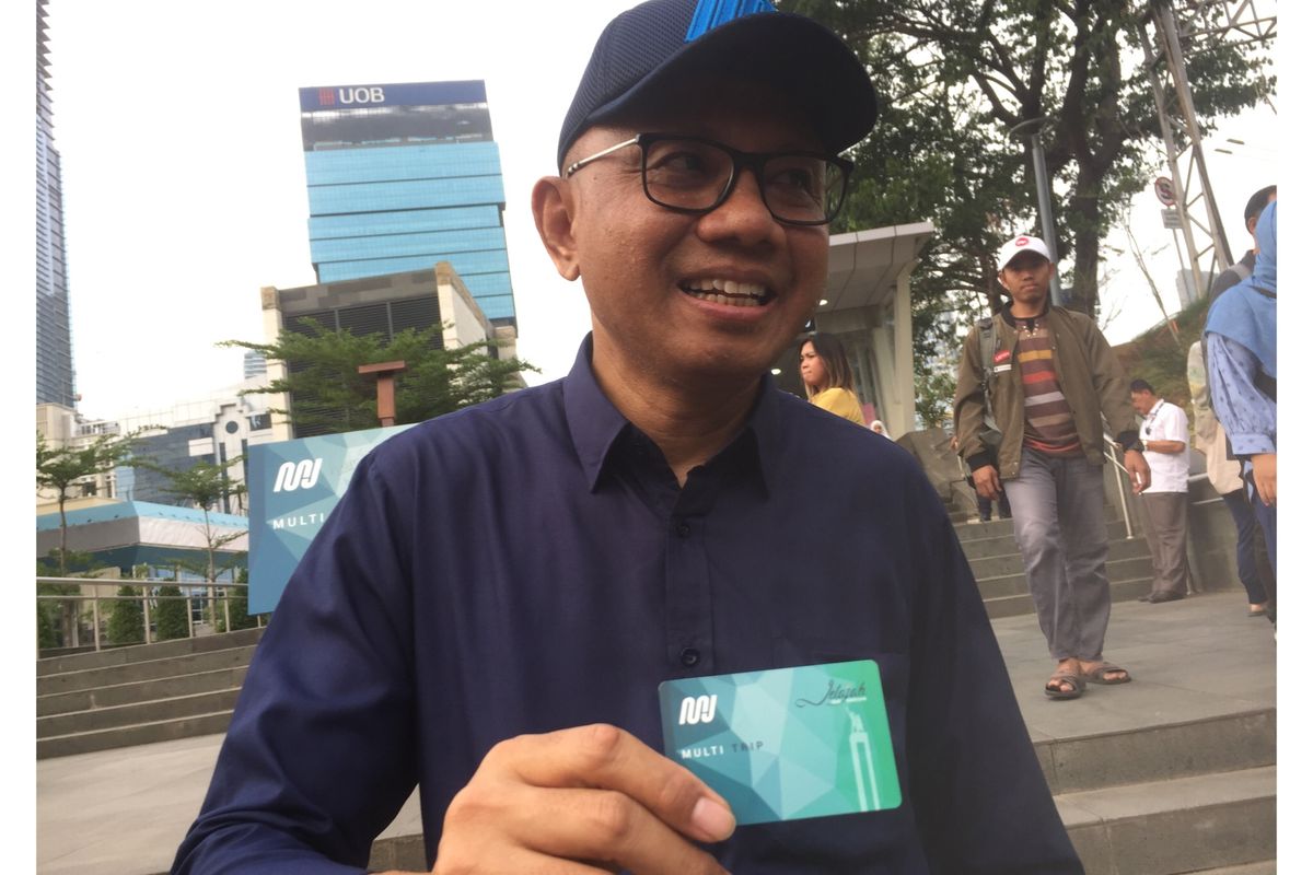 Direktur Utama PT MRT Jakarta, William Sabandar di Terowongan Kendal, Sudirman, Jakarta Pusat, Jumat (6/12/2019).