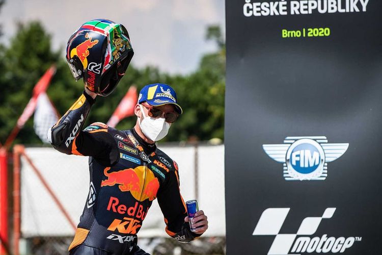 Brad Binder berhasil menjadi juara pada MotoGP Ceko 2020
