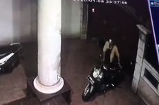 Aksi Pencuri Ambil Motor di Halaman Salon Kebon Jeruk Terekam CCTV