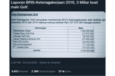 Viral Jaminan Keanggotaan Golf Rp 3 Miliar, Serikat Pekerja Minta BPJS Ketenagakerjaan Transparan