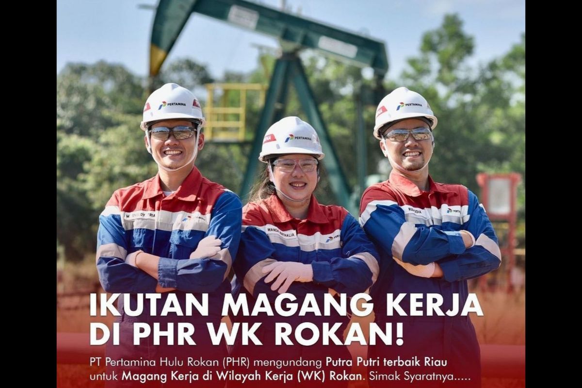 Pertamina Hulu Rokan membuka lowongan magang kerja bagi lulusan D3, D4, S1. 