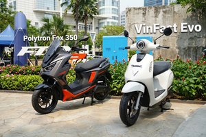 Komparasi Motor Listrik VinFast Evo dan Polytron Fox 350