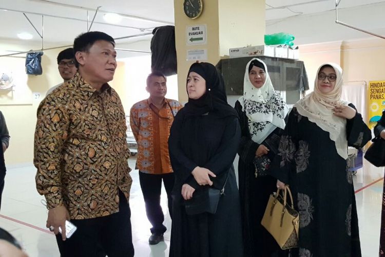 Menteri Koordinator Bidang Pembangunan Manusia dan Kebudayaan Puan Maharani  melakukan peninjauan langsung ke beberapa fasilitas di Makkah dan Madinah, Minggu (22/4/2018)