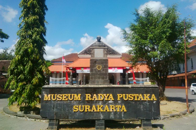 Museum Radya Pustaka berlokasi di Jalan Slamet Riyadi, Kelurahan Sriwedari, Kecamatan Laweyan, Solo, Jawa Tengah, Jumat (3/8/2018).