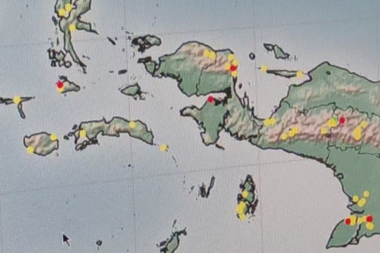 BMKG Mendeteksi 64 Titik Hotspot di Papua, Merauke Terbanyak 47 Titik