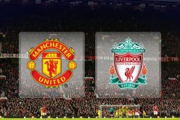 Pertandingan antara Manchester United dan Liverpool. 