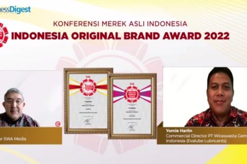 Produsen Pelumas Ini Raih Penghargaan Merek Asli Indonesia 2022