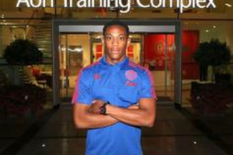 Striker anyar Manchester United, Anthony Martial.