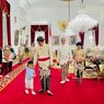 Potret Keluarga Jokowi di Pernikahan Kaesang, Kompak Pakai Baju Bernuansa Emas
