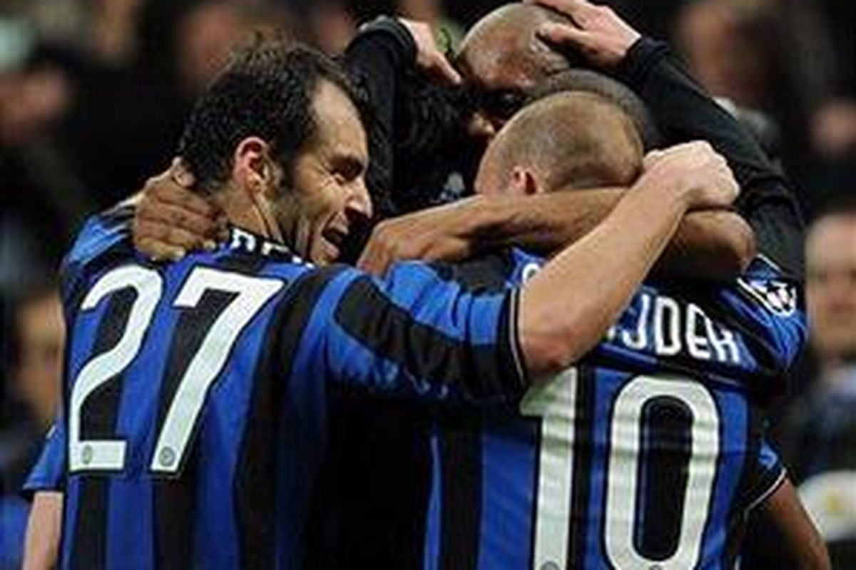 Pemain Inter Milan berharap bisa merayakan kemenangan atas Twente.
