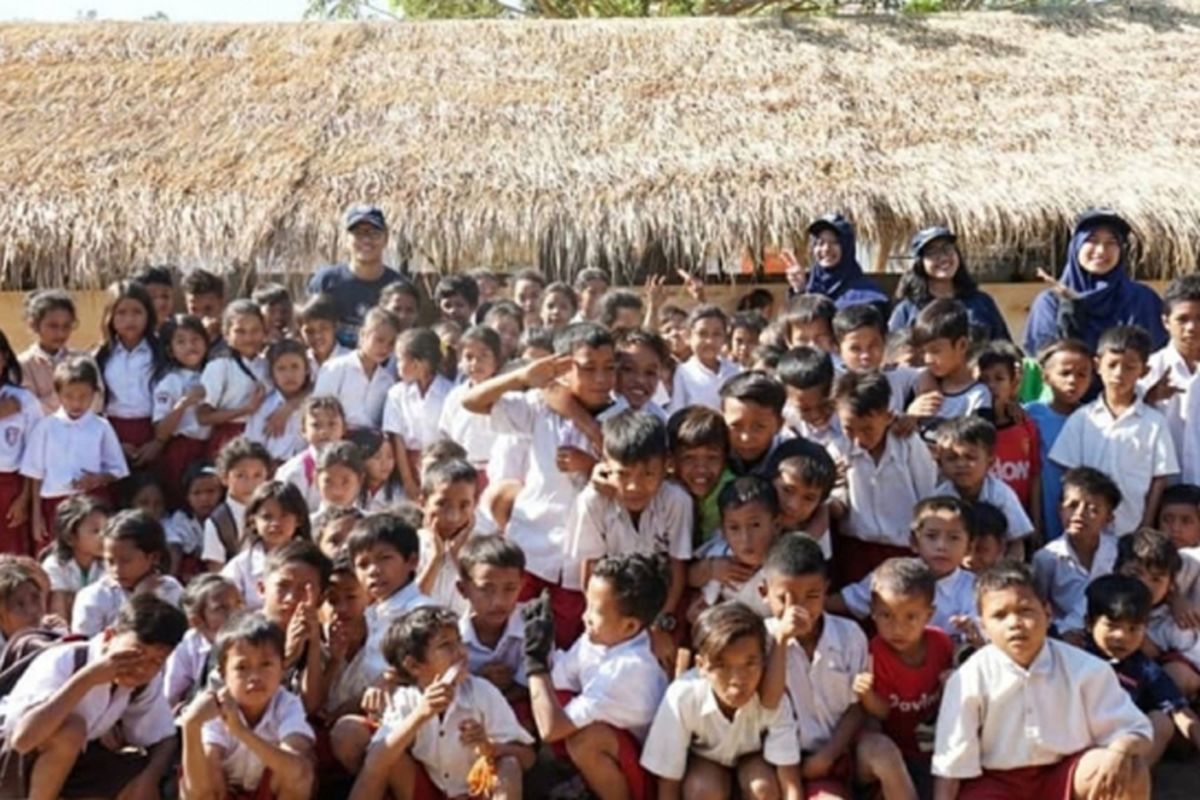 Sekolah Ceria yang dibangun mahasiswa KKN UGM Peduli Gempa.